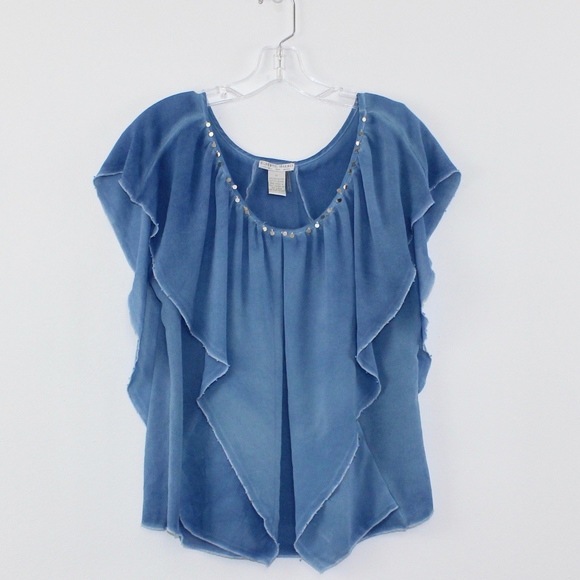 Alberto Makali Tops - Alberto Makali Tiered Boho Distressed Flowy Top Alberto Makali Tops - Alberto Makali Tiered Boho Distressed Flowy Top
